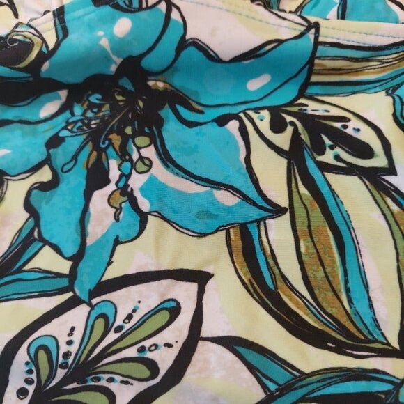 CROFT & BARROW Tankini Womens 10D Underwire colorful Top Only Swim Pool Beach - Picture 3 of 12